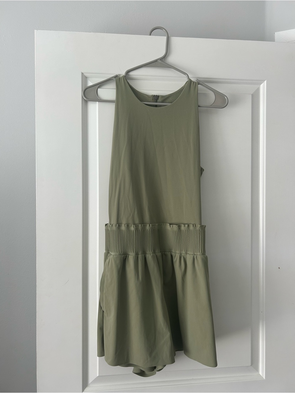Athlete Sage Green Sleeveless Romper